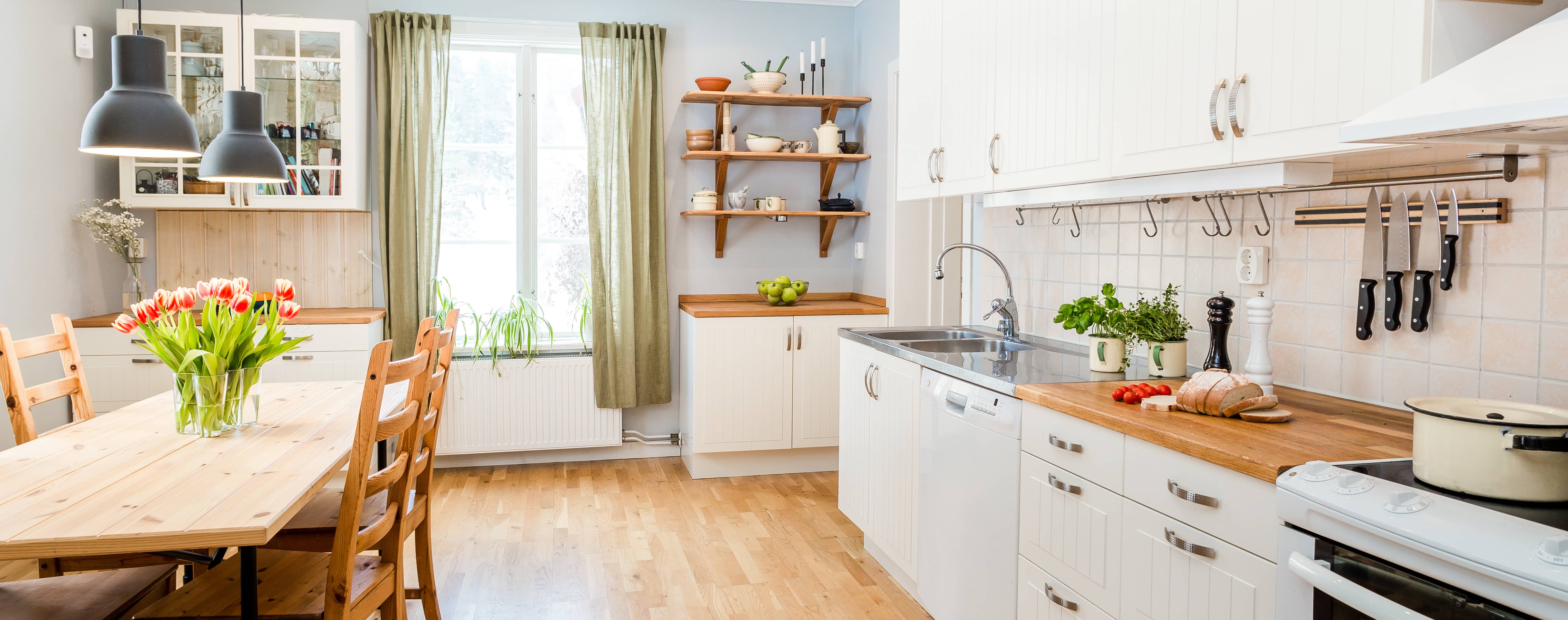 a spotless kitchen